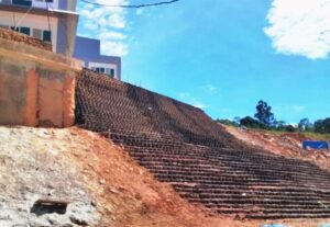 aplikasi geoprocell UIN Campus Retaining Wall - Sumatera Barat
