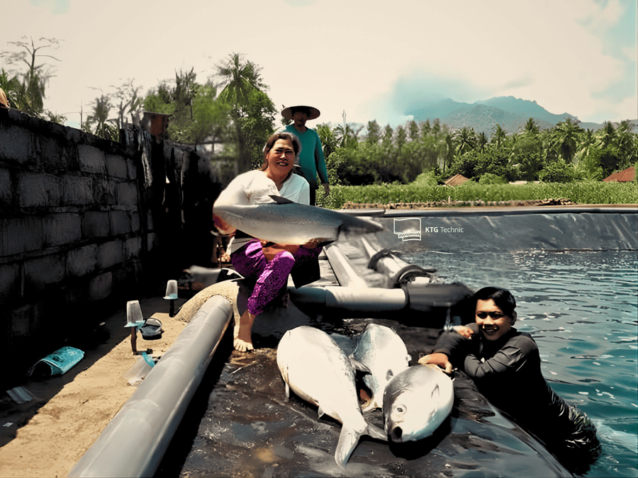 Geomembrane untuk tambak ikan