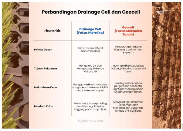 Perbandingan Drainage Cell dan Geocell