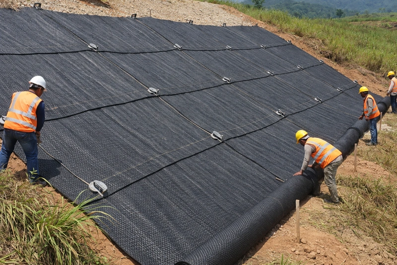 Geotextile Woven di lereng