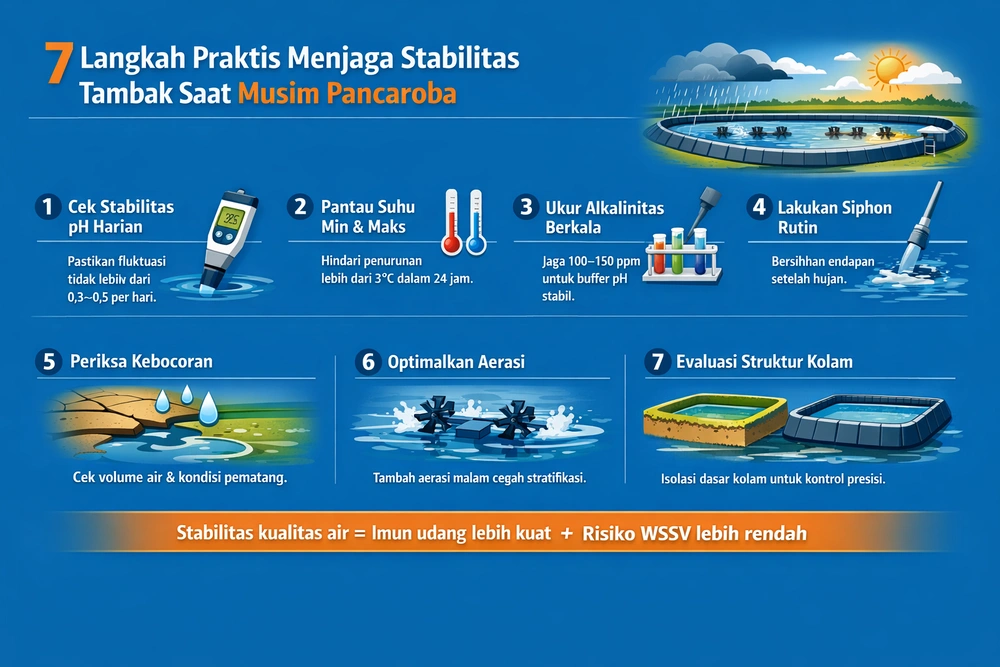 Checklist pencegahan gagal panen udang