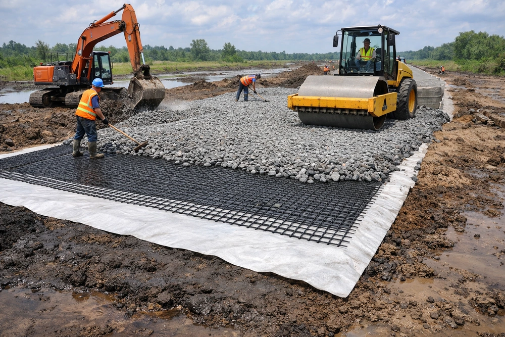 Kombinasi Geosintetik