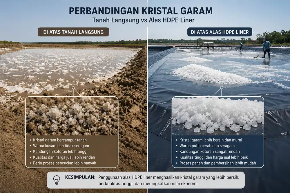 Perbandingan kristal garam